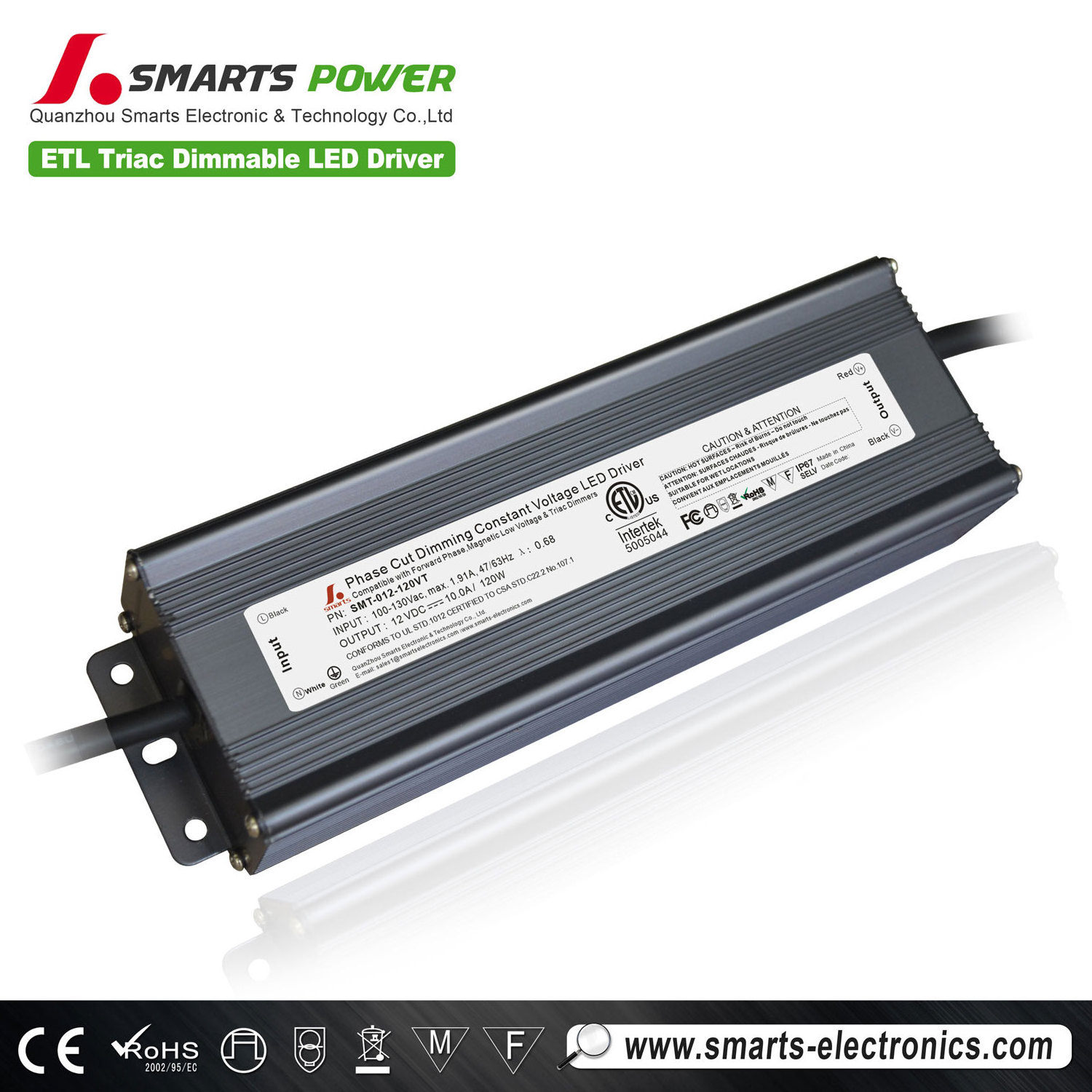 best selling intertek ip67 water proof led driver 120w 12v dimmable