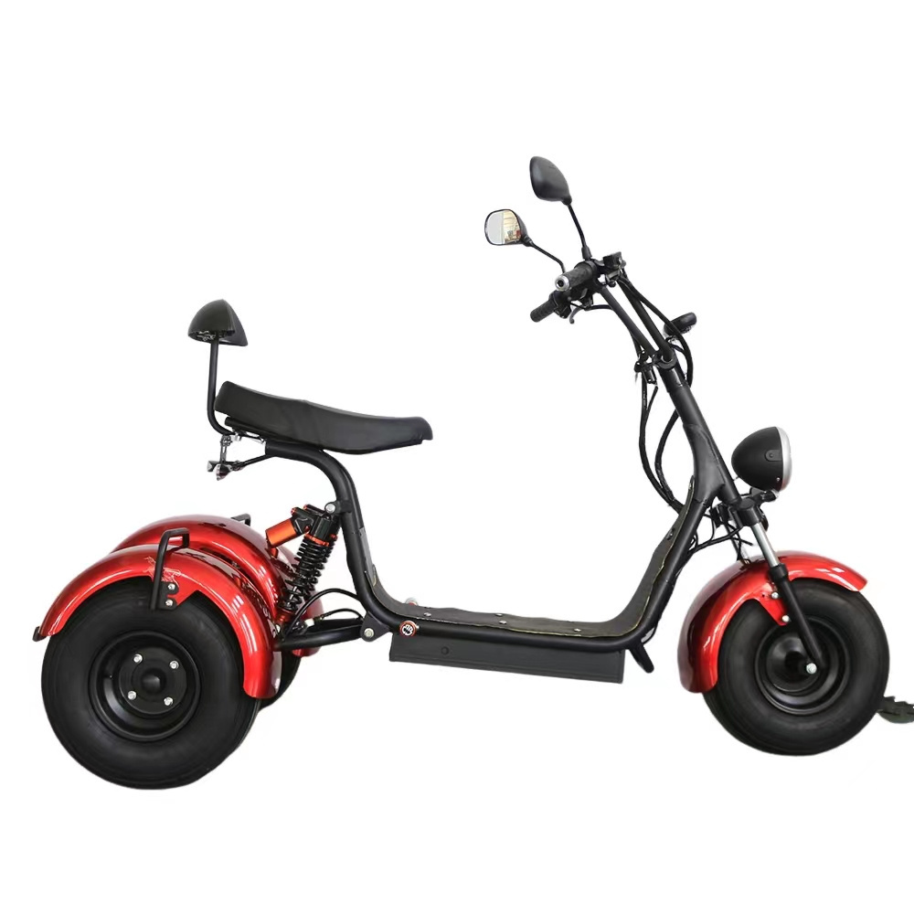 Professional series 1000w citycoco electric scooter 60v 4 speed accelerator 3 wheels fat tire citycoco electric scooter