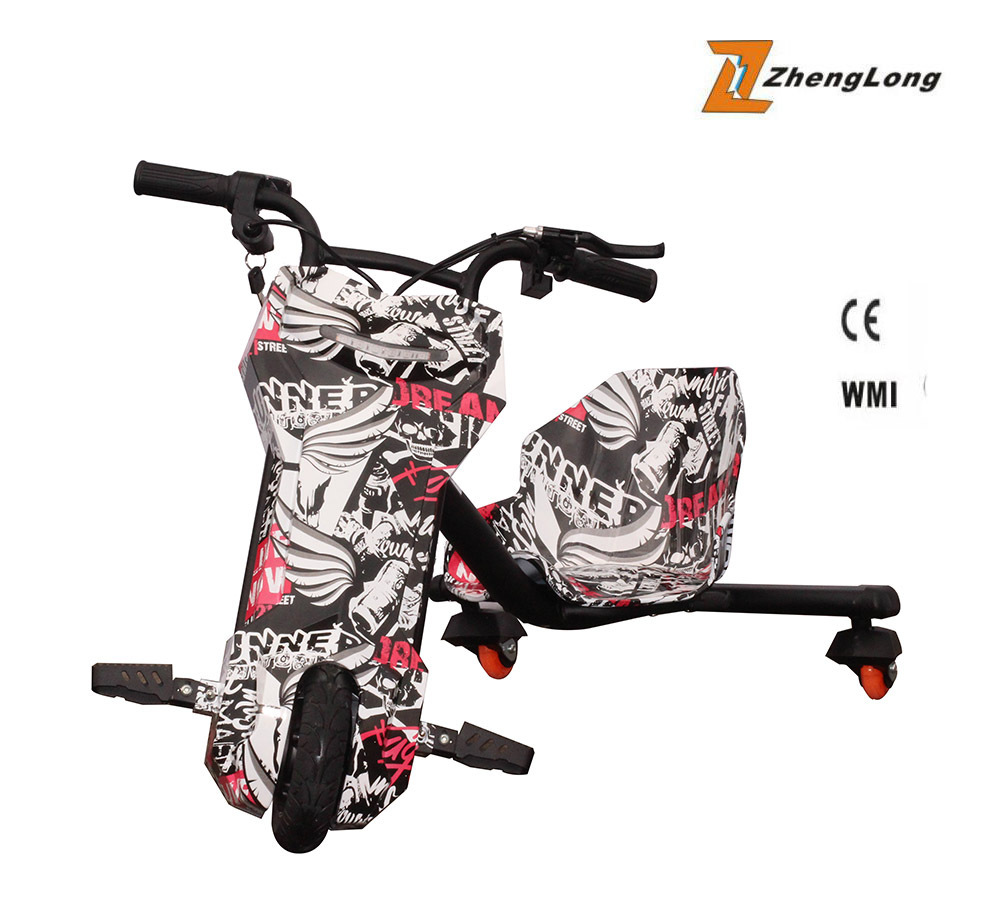 3 Wheel Electric Scooter electric mini drift trike electric kids tricycle 200W drift flashing bike