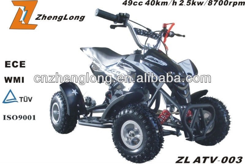 High Cost Performance 2 stroke mini quad 49cc atv bike for kids