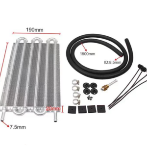 Cooling system 6 Row Aluminum Remote Transmission Oil Cooler Auto-Manual Radiator Converter Kit HAYDEN 403