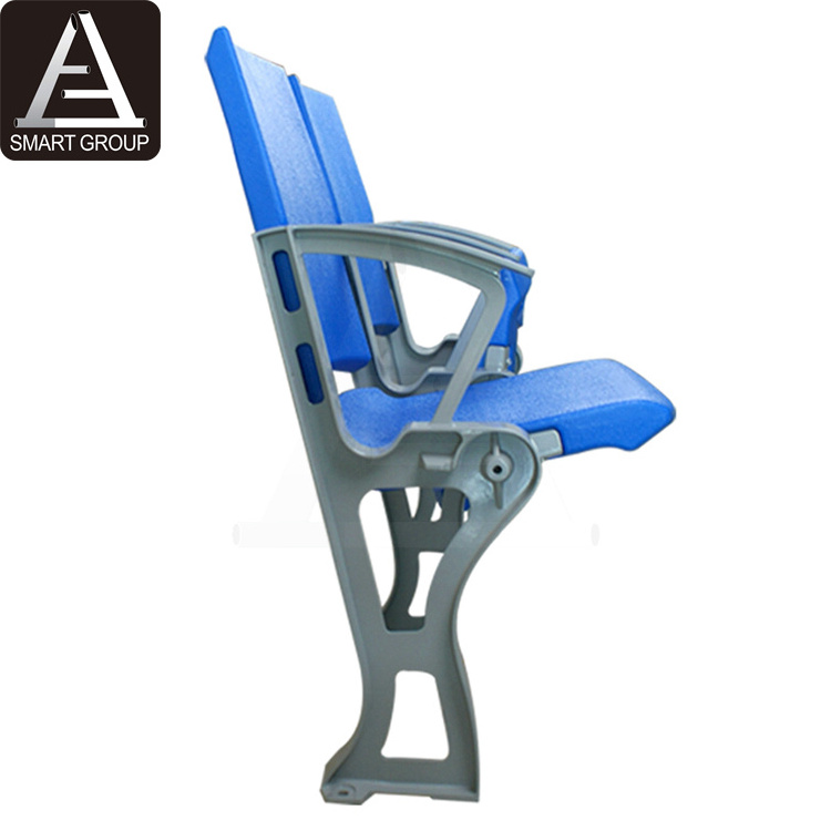 Folding Stadium Chair Seats Tip Up Chairs Soccer Stadium Seat with Aluminum Armrest