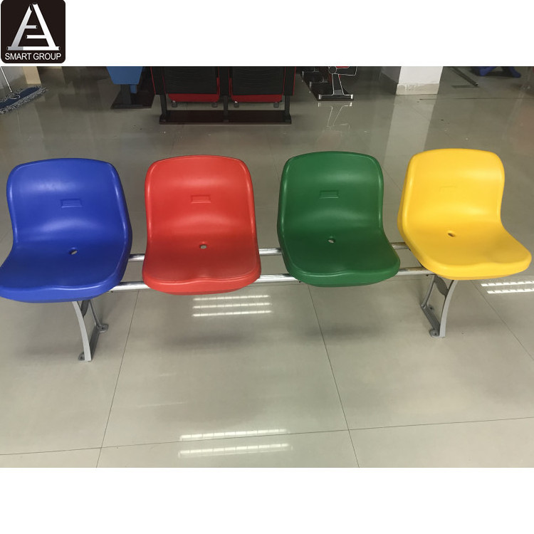 Hot Sale Football Stadium Seat Direct Manufacturer Plastic Bucket Chairs HDPE  Fixed Plastic Stadium Seating