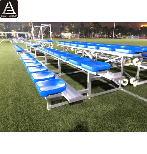 3 Row Portable Metal Structure Grandstand Outdoor Stadium Seat Football Seating For Sale