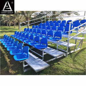 Used Outdoor Portable Aluminum Bleachers For Football Field Portable Stadium Stand Sport Bleachers With Plastic Stadium Chair