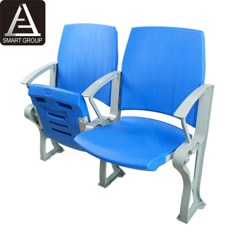 Folding Stadium Chair Seats Tip Up Chairs Soccer Stadium Seat with Aluminum Armrest