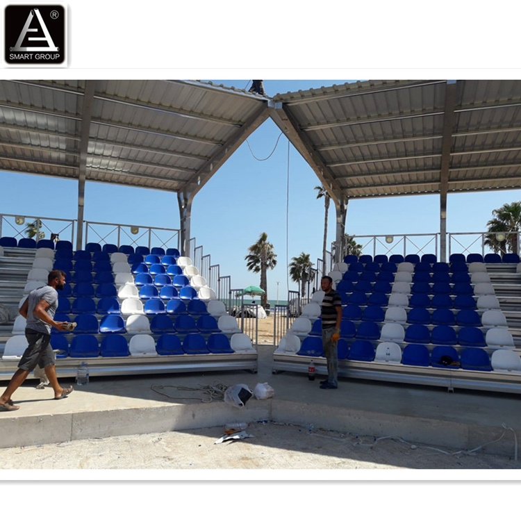 Customize size High Standard Steel Grandstand Metal Bleachers