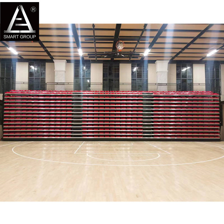 14 Rows Indoor Mobile Retractable Stadium Bleacher Seating System Sport Grandstand Seating