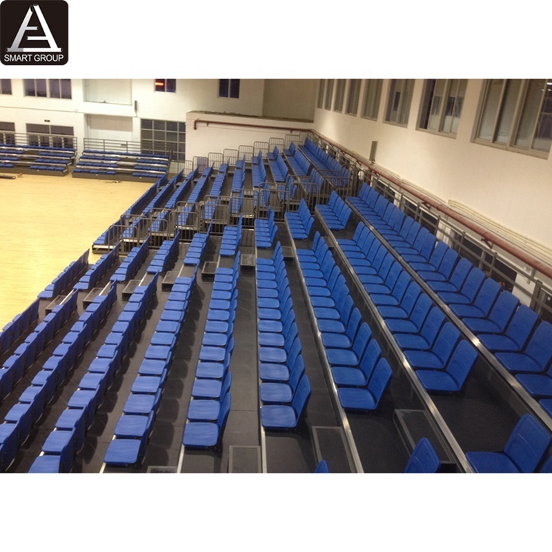 Basketball Stadium Retractable Bleacher Factory Price Telescopic Gym Bleachers Seating