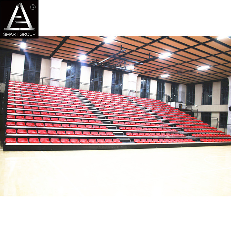 14 Rows Indoor Mobile Retractable Stadium Bleacher Seating System Sport Grandstand Seating