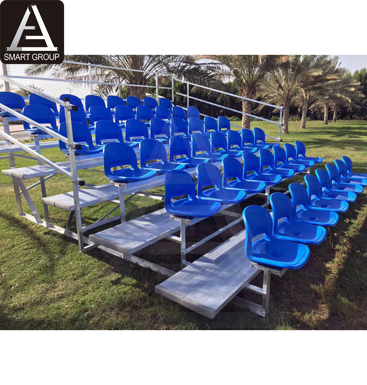 Used Outdoor Portable Aluminum Bleachers For Football Field Portable Stadium Stand Sport Bleachers With Plastic Stadium Chair