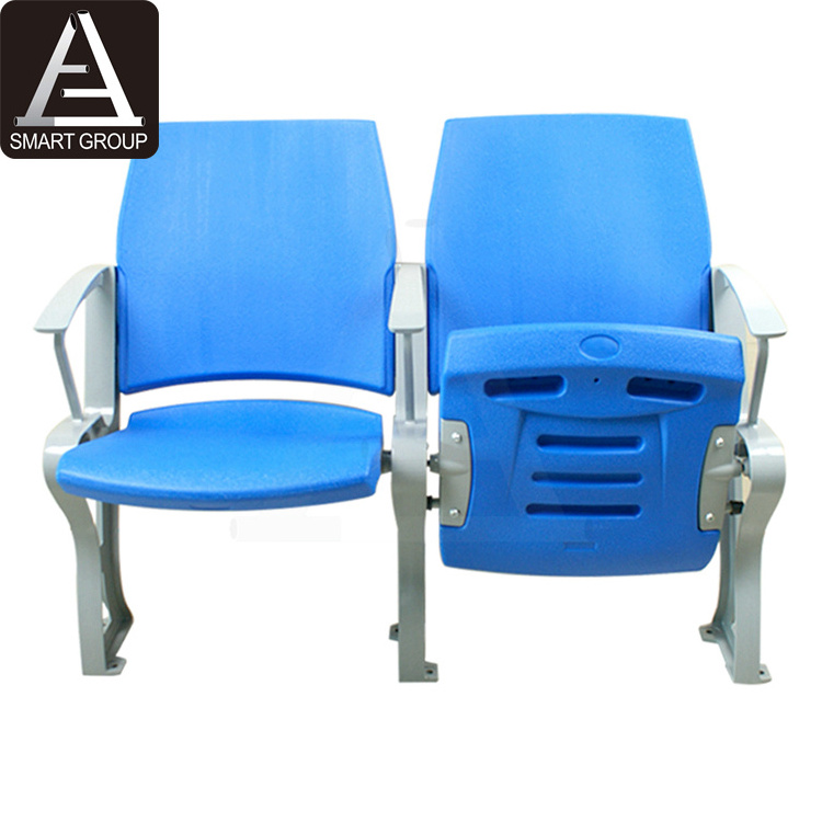 Folding Stadium Chair Seats Tip Up Chairs Soccer Stadium Seat with Aluminum Armrest