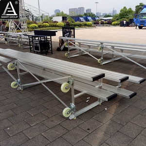 Outdoor galvanized frame tip and roll aluminum bleacher seating used bleachers for sale