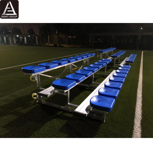 3 Row Portable Metal Structure Grandstand Outdoor Stadium Seat Football Seating For Sale