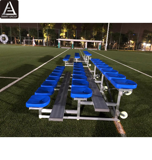 3 Row Portable Metal Structure Grandstand Outdoor Stadium Seat Football Seating For Sale