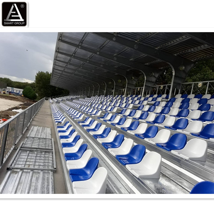 Customize size High Standard Steel Grandstand Metal Bleachers