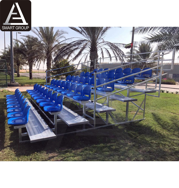 Used Outdoor Portable Aluminum Bleachers For Football Field Portable Stadium Stand Sport Bleachers With Plastic Stadium Chair