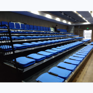 Beautiful indoor folding bleacher retractable wood bleachers