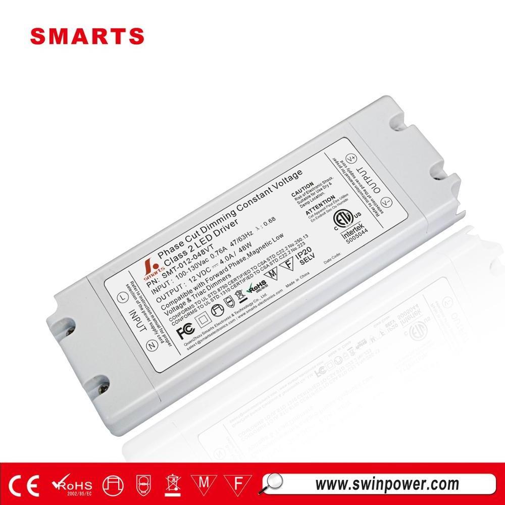 intertek led drivers model 12v 48w led driver 12v 4a triac dimmable led strip driver