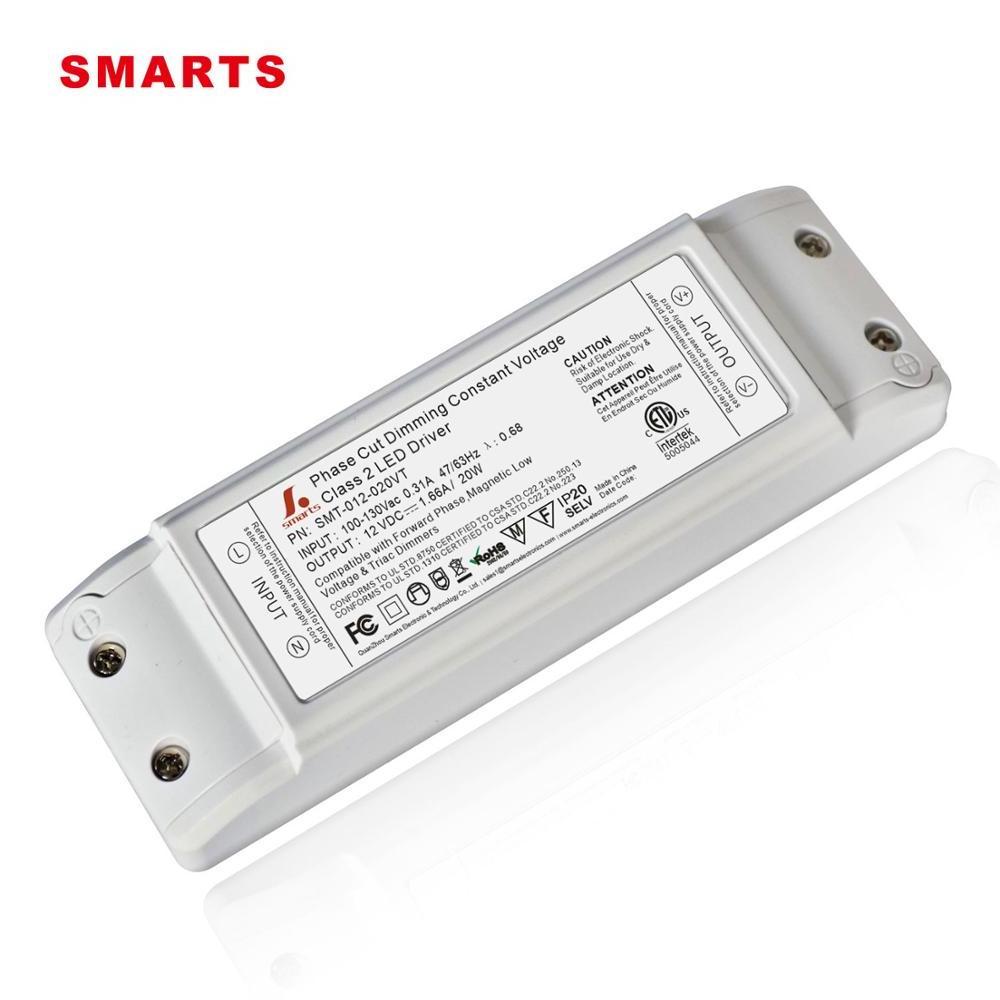 intertek 5 years warranty triac dimmable 12v 24v 12w 18w 20w led driver