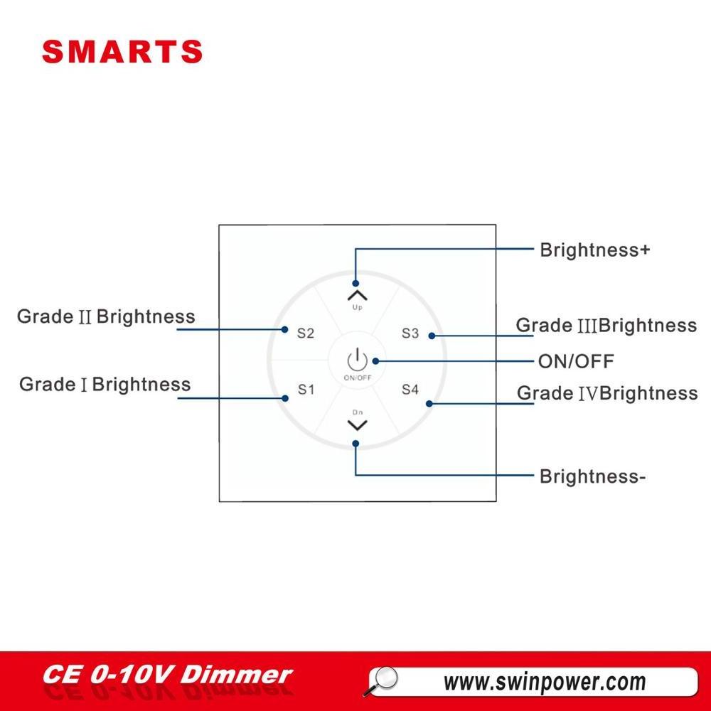 European standard 0-10v led controller dimmer touch panel led light dimmer