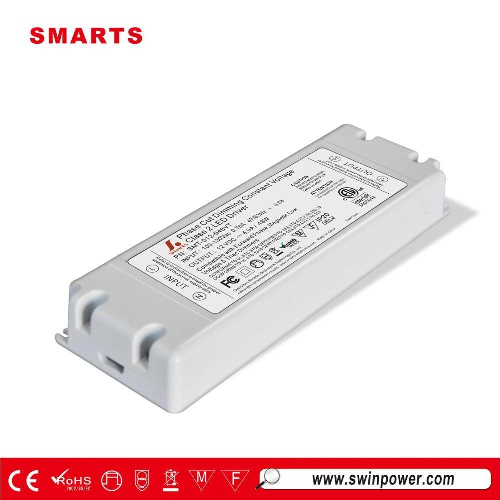 intertek led drivers model 12v 48w led driver 12v 4a triac dimmable led strip driver