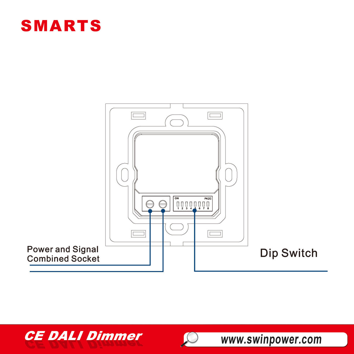 230v dali dimmer switch for led light wall LED controller