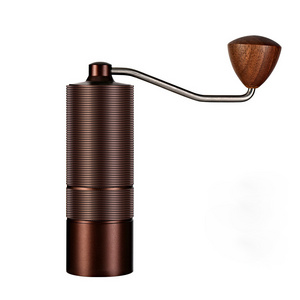 Stainless Steel Adjustable Setting Burr Manual Burr Coffee Grinder Portable Coffee Bean Hand Grinder