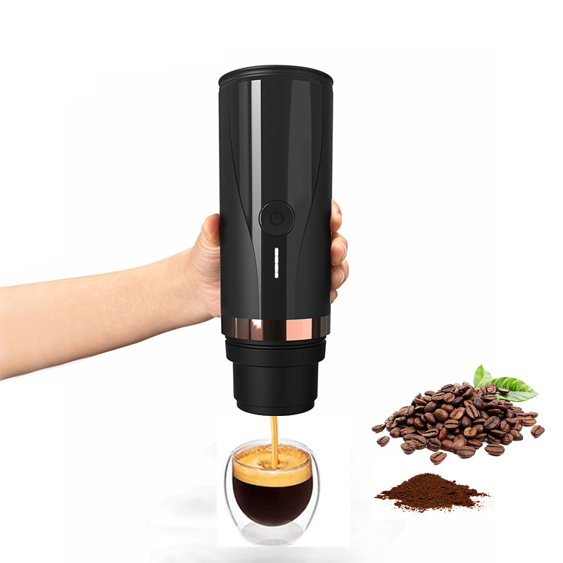 Wholesale single serve PCM01 Multifunctional Black/white  Portable Mini Coffee Maker Espresso Machine for travel outdoor home