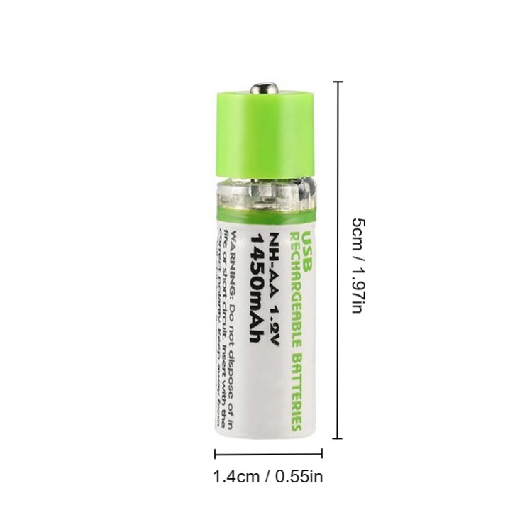 4PCS/PACK 1.2v usb aa rechargeable battery with storage box battery double aa rechargeable batteries NiMH