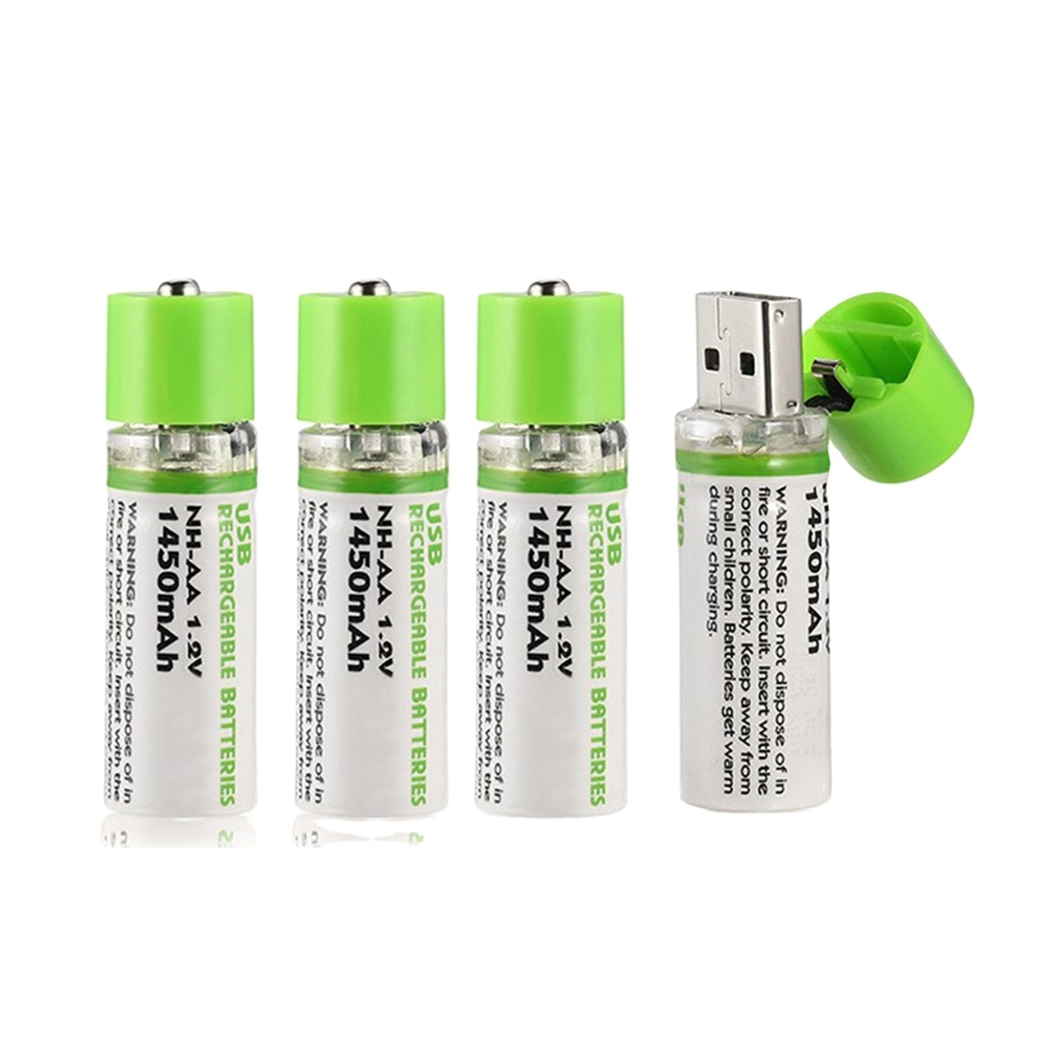 4PCS/PACK 1.2v usb aa rechargeable battery with storage box battery double aa rechargeable batteries NiMH