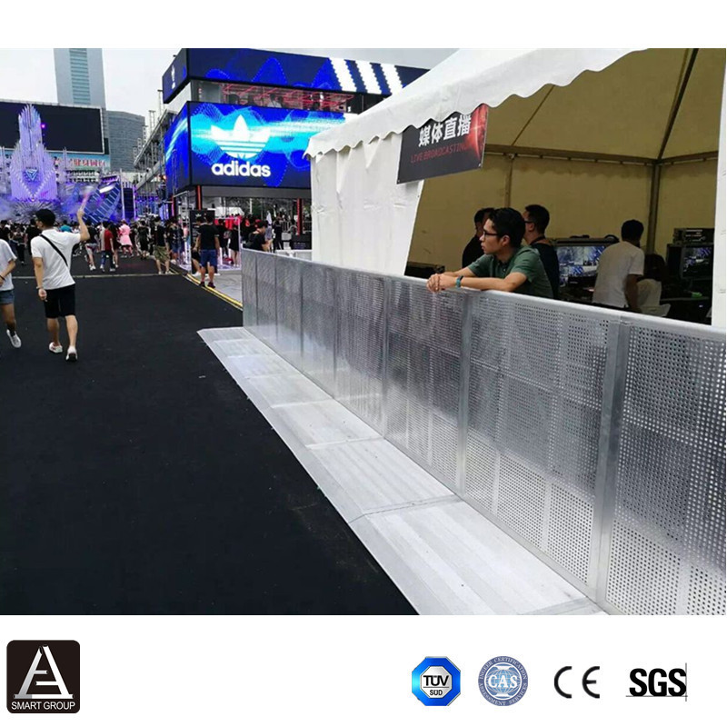 Concert retractable fence / retractable barrier Pit / stage barricade