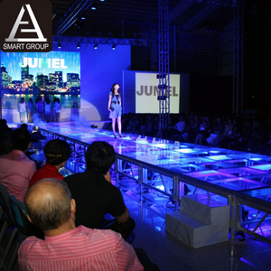 Glass Aluminum adjustable acrylic stage platform for event show concert