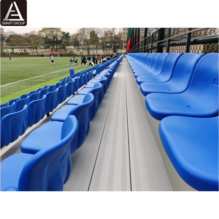 Used Aluminum Bleachers Stadium Bleacher Seat Outdoor Sports Grandstand With Plastic Stadium Chair