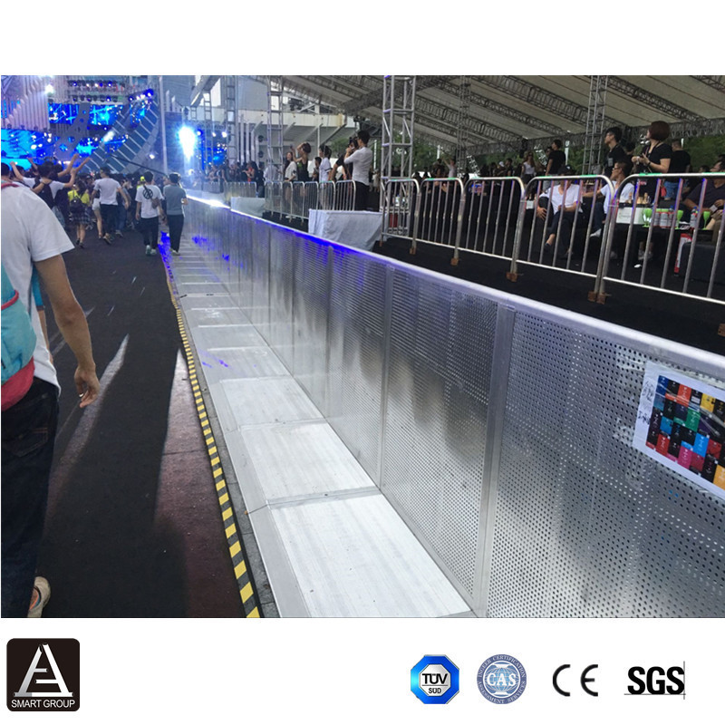 Concert retractable fence / retractable barrier Pit / stage barricade