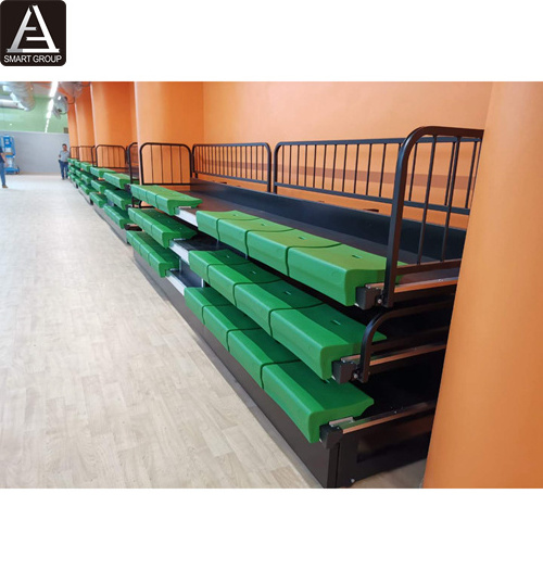 Small indoor retractable bleachers tribune telescopic bleacher stadium seating