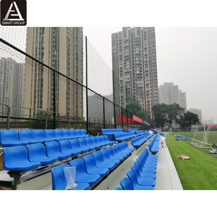 Used Aluminum Bleachers Stadium Bleacher Seat Outdoor Sports Grandstand With Plastic Stadium Chair