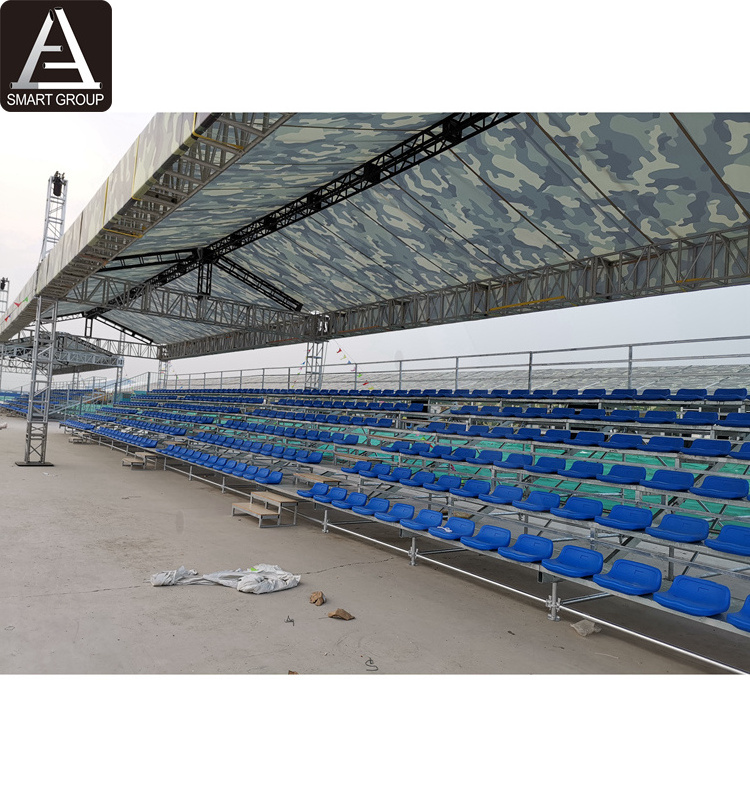 Outdoor events metal bleachers, mobile grandstand for football stadium bleachers tent