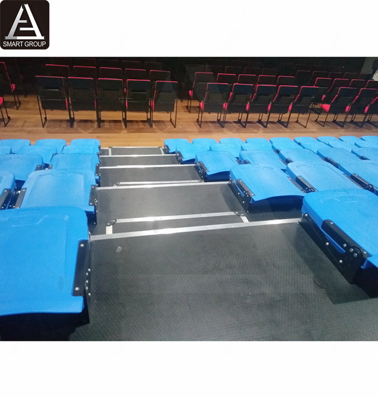 CE Certification Indoor Stadium Seating Basketball court Telescopic Bleachers