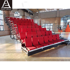 Indoor Retractable Bleacher Chair movable stadium bleachers