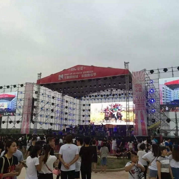 Speaker tower truss , bolt truss, steel layer truss for concert show event Exhibitions