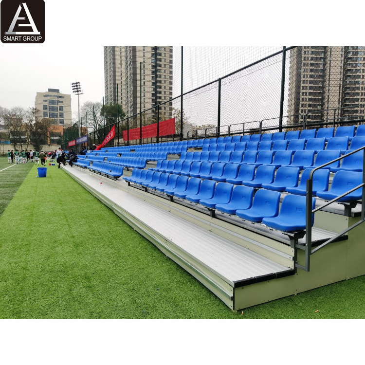 Used Aluminum Bleachers Stadium Bleacher Seat Outdoor Sports Grandstand With Plastic Stadium Chair