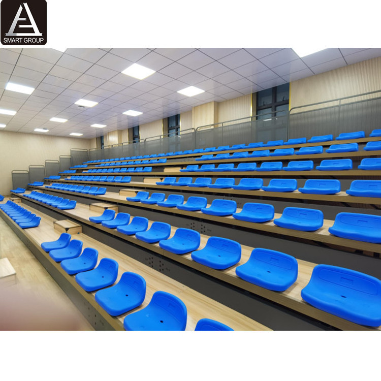 Telescopic Seating System/ Indoor Grandstand/Retractable Gym Bleachers