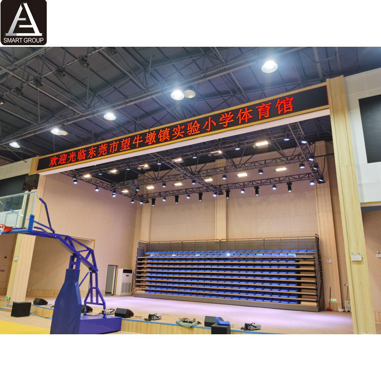 Telescopic Seating System/ Indoor Grandstand/Retractable Gym Bleachers