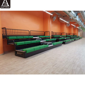 Small indoor retractable bleachers tribune telescopic bleacher stadium seating