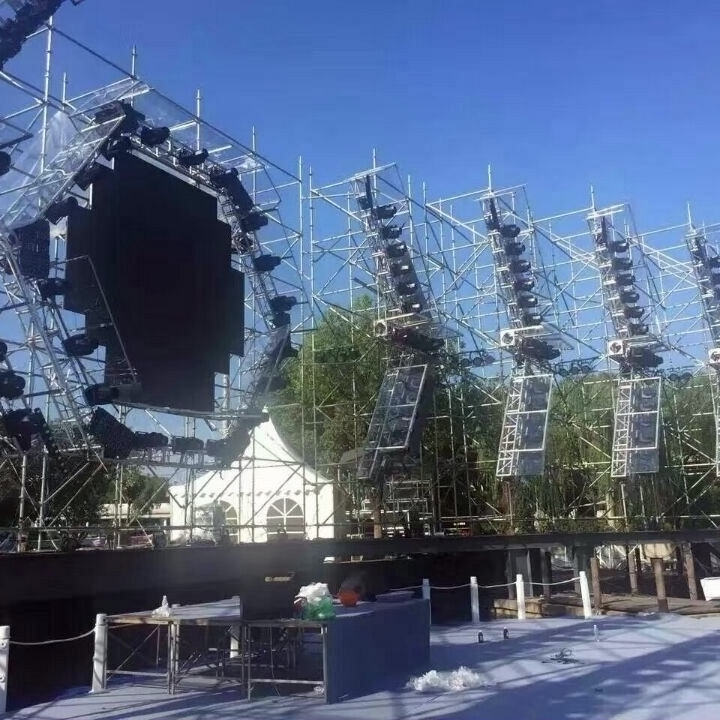 Speaker tower truss , bolt truss, steel layer truss for concert show event Exhibitions