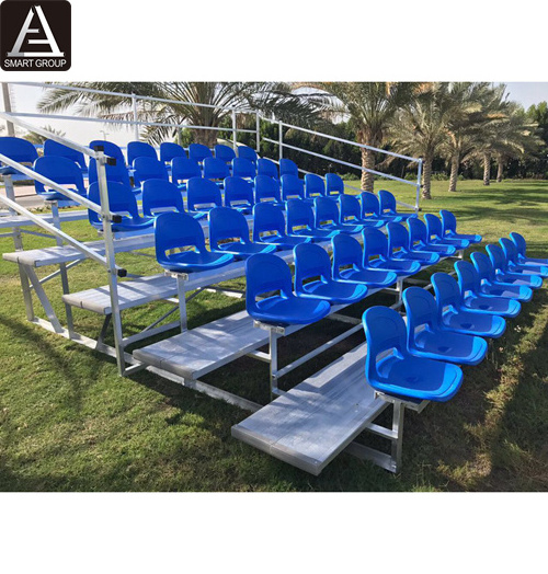 48 seats Grandstand Seating Indoor/Outdoor Portable Mobile Tribune Aluminum Bleachers for sale