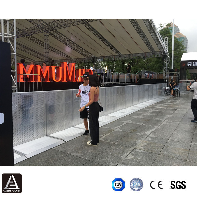 Concert retractable fence / retractable barrier Pit / stage barricade