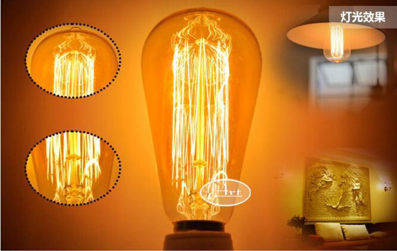 Factory Price Edison Bulb E27 220V Retro Lamp vintage Bulb modern Edison Light Bulb 25W 40W 60W