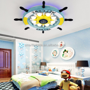 Wholesales Kids110V-220V E27 Led Lamp Rudder Kids Ceiling Lamps Kindergarten Children Room Led Ceiling Light Lamp